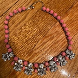 Pink jcrew statement necklace